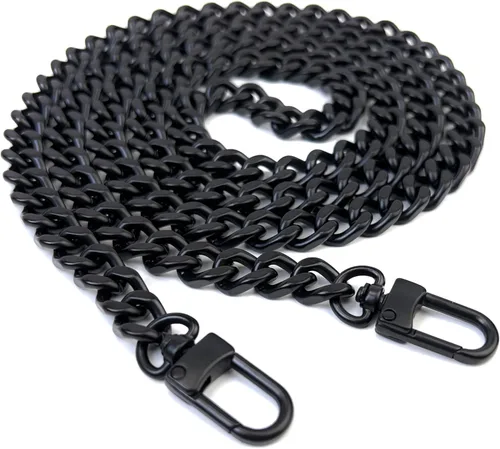 Miniatura 32 de Correas de metal para bolso de cadena plana, reemplazo de cadena para bolso cruzado de hombro y axilas, Dorado antiguo Oro envejecido