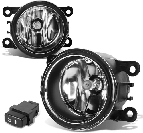 DNA MOTORING FL-ZTL-179-CH - Luz antiniebla para parachoques delantero para el lado del conductor y del pasajero, mejora la visibilidad [compatible