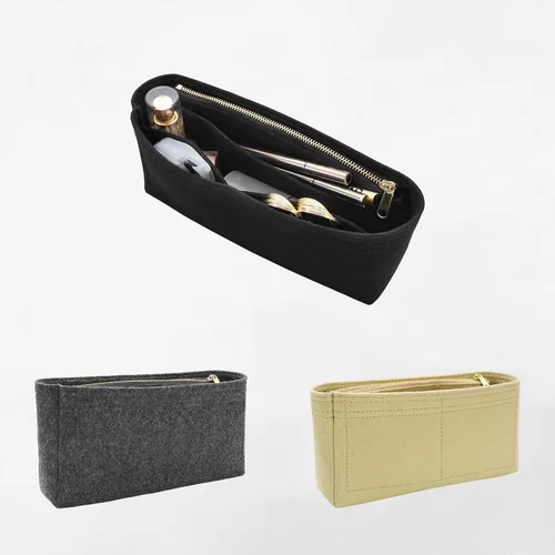 Miniatura 7 de Organizador de fieltro con cierre de cremallera, bolsa de hombro GG Marmont Matelasse, organizador de bolso de mano para mujer, bolsa