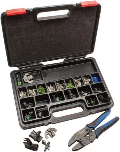 Miniatura 2 de Eastwood Crimp-Right - Kit de crimpado de conector hermético para virola de crimpado, alicates de crimpado, pelacables y conectores Kit