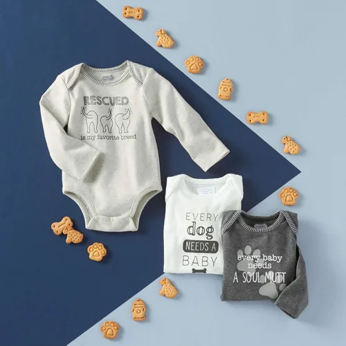 Miniatura 3 de Mud Pie Crawlers para mascotas, gris, 0-6 meses, Gris