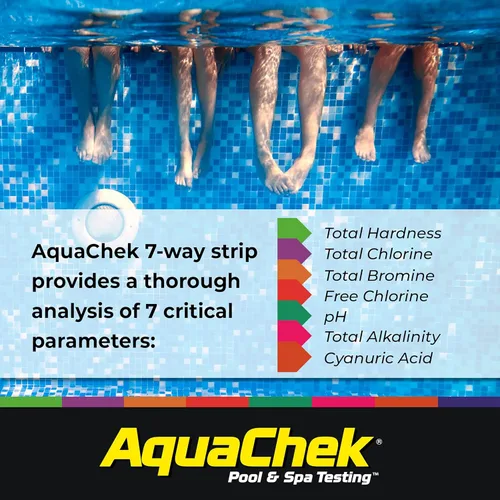 Miniatura 5 de Tiras de prueba para piscina/spa AquaChek, Blanco