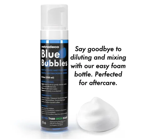 Miniatura 6 de Blue Bubbles - Jabón espumoso de 8.5 onzas para sanar, limpiar y limpiar la piel y piercings, fórmula suave, hidratante y vegana