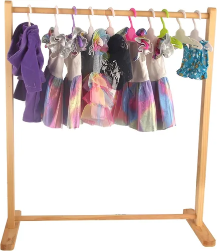 Miniatura 5 de MSYO 20 ganchos de muñeca para ropa de 18 pulgadas, accesorios resistentes para colgar muñecas, funcionan muy bien con varilla de menos de 1/2