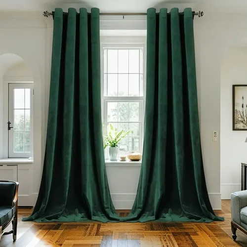 Miniatura 10 de SMILETIME - Cortinas de terciopelo blanco con bolsillo para barra, aisladas térmicamente, suaves, con filtro de luz y privacidad, para dormitorio