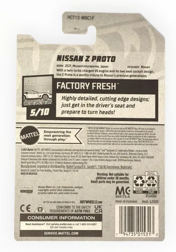 Miniatura 2 de Hot Wheels Nissan Z Proto - Factory Fresh 5/10 - Amarillo
