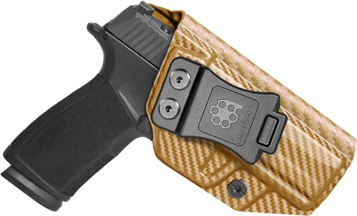 Miniatura 15 de Amberide Sig P365 XMacro IWB Holster, Kydex-Boltaron dentro de la cintura para P365 XMacro 0.354 in, extracción rápida, retención segura, 0-30° Cant