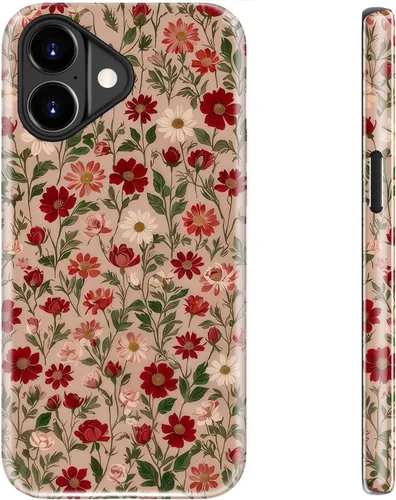 Miniatura 21 de bemal Funda para iPhone 12 Mini, estética, vintage, floreciente, peonía, concha, femenina, compatible con MagSafe, moderna, única, moderna, moderna