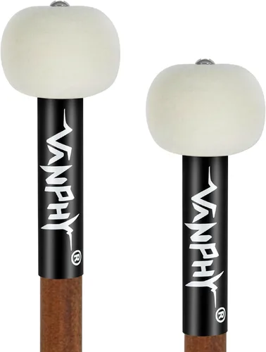Timbal, mazo de lana de fieltro de tambor, mango de arce, instrumento de percusión, accesorios para marimba, xilófono, glockenspiel, ideal para