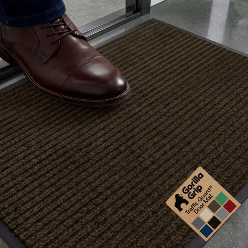 Miniatura 24 de GORILLA GRIP Tapete impermeable para puerta de protección de tráfico, tapetes de entrada resistentes, respaldo fuerte, alfombras comerciales