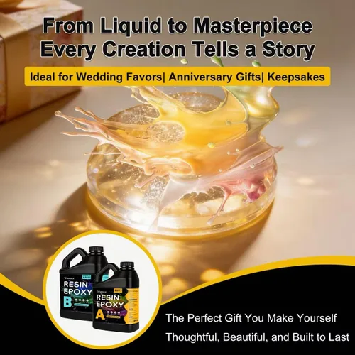 Miniatura 4 de Epoxy Resin Kit 1 Gallon,High Gloss, Food Safe & UV Resistant Best for DIY, Art, River Table, Wood, Flower, Mold Casting - for Beginners & Pros,1:1