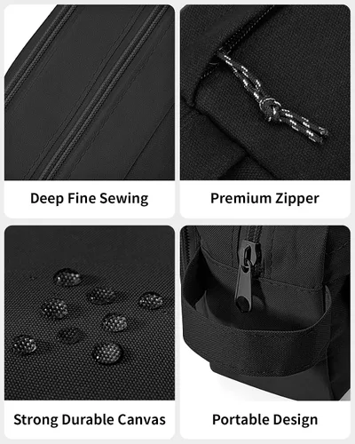 Miniatura 4 de Sooez Estuche para lápices original de alta capacidad, bolsa grande para lápices, estuche organizador para bolígrafos, suministros estéticos