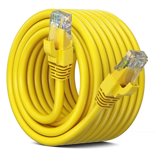 Miniatura 18 de Maximm Cable Ethernet Cat 6, cable de red y conexión de alta velocidad de 100 pies, UTP, 10 Gbps, cable Ethernet de 550 MHz, color negro
