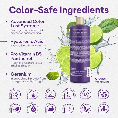Miniatura 3 de Colorproof Acondicionador Hidratante para Cabello 32FL. Oz. Acondicionador nutritivo e hidratante, aroma a menta Mojito