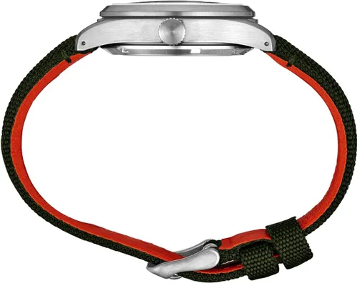 Miniatura 2 de SEIKO SRPH29 Reloj para hombre – 5 deportes – Automático con movimiento de cuerda manual, esfera verde, caja de acero inoxidable, correa de nailon