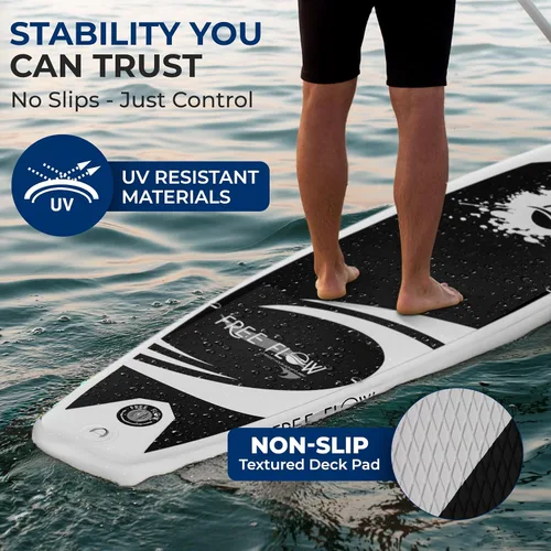 Miniatura 4 de SereneLife Tabla de remo inflable de 10 pies 6 pulgadas con accesorios de SUP de primera calidad, diseño amplio y estable con almohadilla