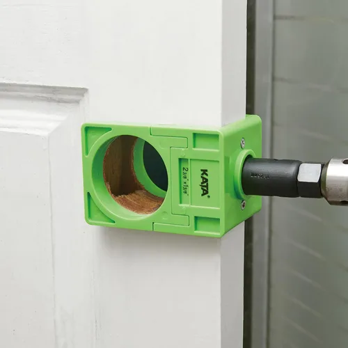 Miniatura 9 de KATA 1-3/8" - 1-3/4" Kit de instalación de cerradura de puerta con ranuras grandes de eliminación de astillas, sierra de agujero para cerradura