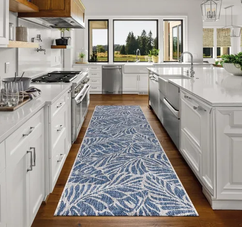 Miniatura 42 de Keen Home Design Alfombra de pasillo para exteriores, 26 x 119 pulgadas, lavable para interiores y exteriores, para patio, cocina, balcón, playa