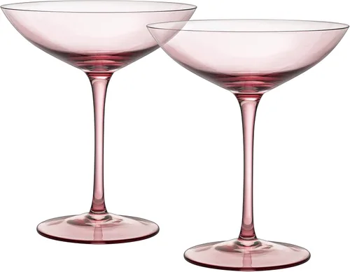 Miniatura 10 de The Wine Savant Champagne Coupes - Copas de champán coloridas de 12 onzas, Prosecco, juego de copas de mimosa, juego de copas de cóctel, cristalería