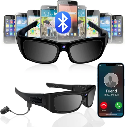 Miniatura 4 de Gafas de sol Cámara HD 1080P Sport Cámara Gafas de Vídeo Gafas de sol Cámara Deportiva, Gafas de sol Bluetooth Ciclismo Cámara de Video