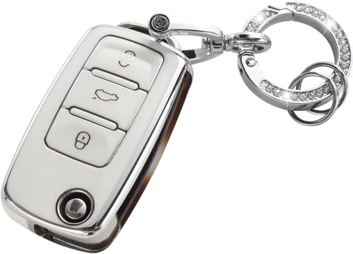 Miniatura 9 de YO&YOYE Funda para Llavero de TPU con Anillo para Llaves