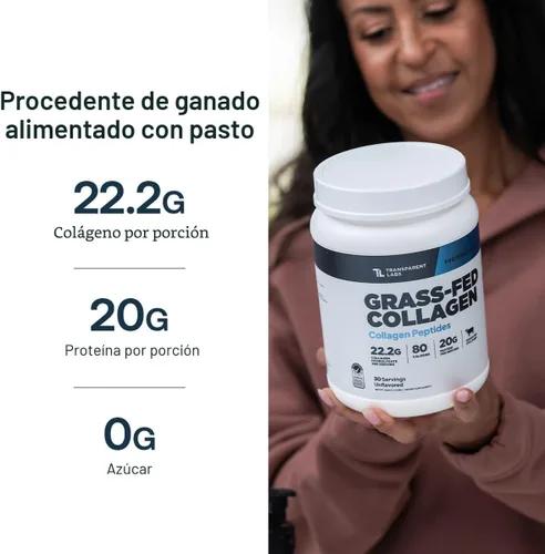Miniatura 5 de Polvo de péptidos de colágeno alimentados con pasto – Polvo de colágeno sin sabor para mujeres y hombres, 0.78 oz de péptidos de colágeno
