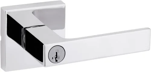 Miniatura 19 de Kwikset Singapore - Manija de puerta de cromo pulido (2 unidades)