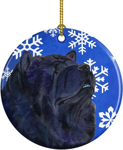 Miniatura 52 de Caroline's Treasures Cavalier Spaniel - Adorno de cerámica para colgar en el árbol de Navidad, para el hogar, Navidad, fiestas, regalo, 3 pulgadas