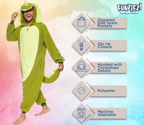 Miniatura 46 de Funziez! - Disfraz de Halloween para adultos, disfraz de animales y criaturas marinas, mameluco afelpado para cosplay, para mujeres y hombres