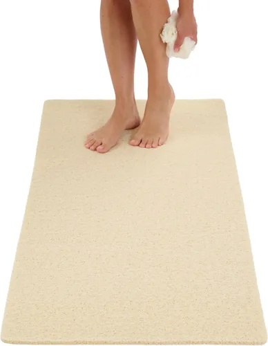 Miniatura 24 de Tapete de ducha antideslizante para bañera - Tapete de baño de lufa para baño - Tapete de baño de 40 x 16 pulgadas - Alfombra de baño antideslizante