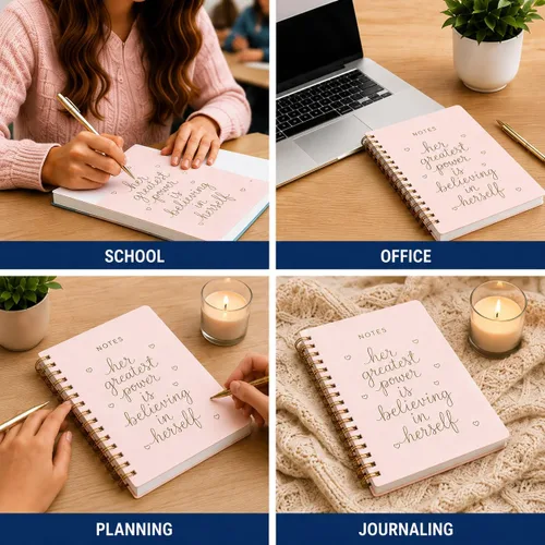Miniatura 3 de WORLD TRAVELER Dayna Lee Collection - Cuaderno de espiral de tapa dura de 6 x 8 pulgadas, con 200 páginas forradas para escribir notas o uso