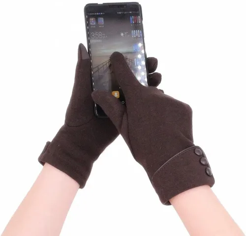 Miniatura 51 de Tomily - Guantes de forro polar para mujer con pantalla táctil