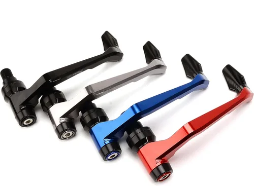 Miniatura 4 de QQLADY Z para Yamaha MT-07 Mt07 MT-09 Mt09 MT10 Mt 10 Empuñaduras de manillar de motocicleta Palancas de embrague de freno Protector X (color: negro)