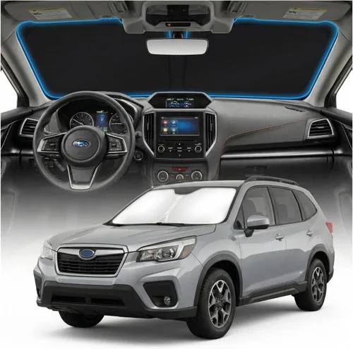 Miniatura 64 de Cubierta para parabrisas para BMW X1 E84 – Ajuste personalizado X1 E84 Accesorios 2016-2024 2025 Parasol plegable protección UV y escudo térmico