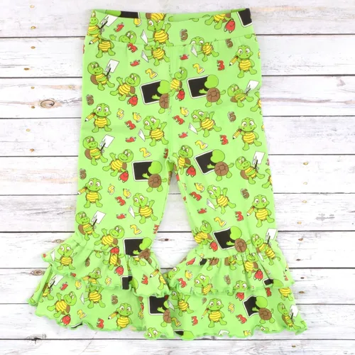 Miniatura 6 de Unique Baby Conjunto de pantalones con volantes para el primer día de escuela para niñas