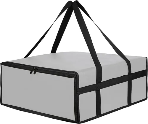 Miniatura 8 de musbus Bolsas Aisladas para Transportar Pizza Grandes para Entregas, Bolsa de Entrega de Pizza Aislada 50x50 para Uso Personal y Profesional Rojo
