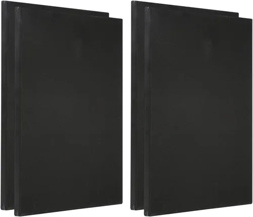 Miniatura 6 de PATIKIL Paneles de lienzos de pintura para pintura, paquete de 4 paneles cuadrados de madera de 4 x 4 pulgadas, paneles de arte en blanco estirados
