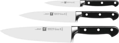 Professional S Zwilling J.A Henckels 35602-000-0 - Juego de cuchillos de 3 piezas, color negro y acero inoxidable