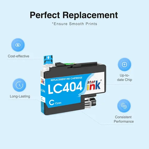 Miniatura 4 de Starink LC404 MFC-J1205W LC404XL - Cartuchos de tinta para impresora Brother 404XL LC 404 XL para MFC-J1205W MFC-J1215W MFC J1205W J1215W XL, LC404