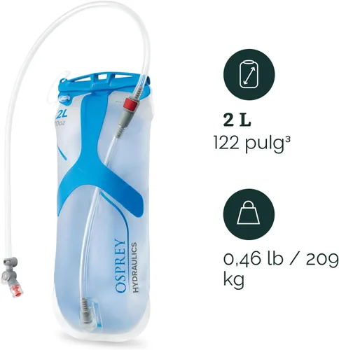Miniatura 2 de Osprey Hydraulics Backpack Water Reservoir with Bite Valve - BPA-Free, Leakproof Hydration Bladder with QuickConnect and Slide-Seal - Compatible