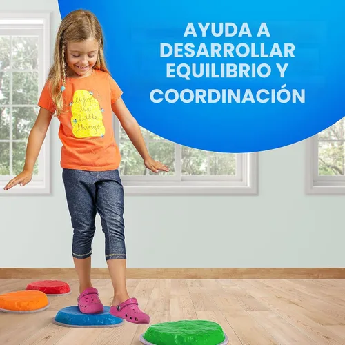 Miniatura 6 de NATIONAL GEOGRAPHIC Piedras de Equilibrio para Niños – 6 Piedras Antideslizantes Duraderas que Fomentan el Equilibrio de los Niños Pequeños