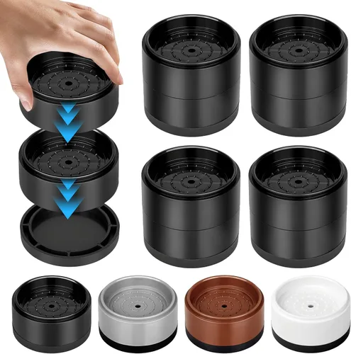 Miniatura 9 de Elevadores de cama resistentes de 1 pulgada, 2 pulgadas, 3 pulgadas, 4 pulgadas, elevadores de cama ajustables para patas de escritorio, mesa, sofá