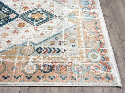 Miniatura 6 de Abani Alfombra de sala de estar gris y multicolor envejecida, 7 pies 9 pulgadas x 10 pies 2 pulgadas (8 x 10), estilo antiguo, no desprende pelusa