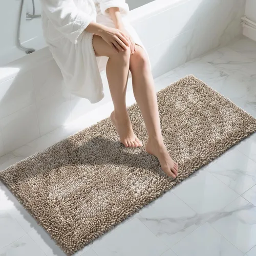 Miniatura 8 de Yimobra - Alfombra grande para baño antideslizante de 36x24 pulgadas, extra gruesa y suave, absorbente de felpilla, alfombras de baño lavables a