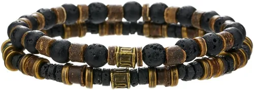 Miniatura 23 de Gothic Bracelet Adjustable Punk Braided Multilayer Grunge Set Beaded Bracelets Emo Metal Cuff Wrap Bracelets Stackable Meaningful Gift