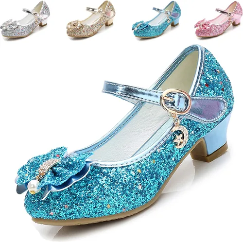 Cadidi Dinos Zapatos de vestir para niñas, zapatos de fiesta de boda, zapatos de tacón Mary Jane Princesa (bebéniño pequeñoniño grande)