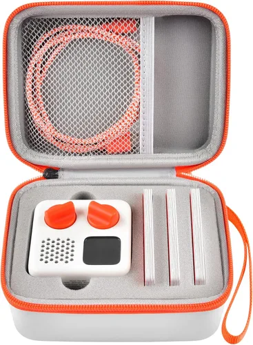 Estuche de viaje casmilee compatible con Yoto Mini – Reproductor de audio y música para niños, bolsa portaobjetos para altavoz infantil que Blanco