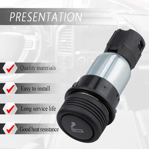 Miniatura 4 de Ensamble de zócalo para encendedor de cigarrillos compatible con Ford E150 E250 E350 F150 F250 F350 F450 Super Duty Fusion OEM#XC3Z-15055-AA