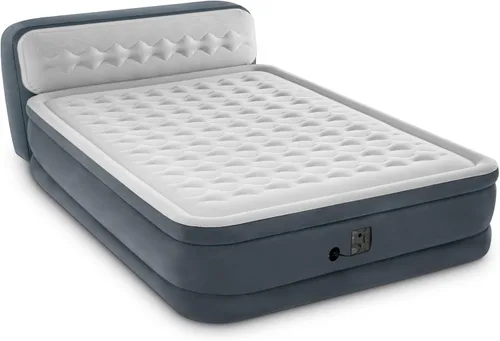 Miniatura 2 de Intex Dura-Beam - Colchón de aire Deluxe tamaño Queen de 18 pulgadas, cama reconfortante con bomba eléctrica integrada y cabecera de apoyo ultra