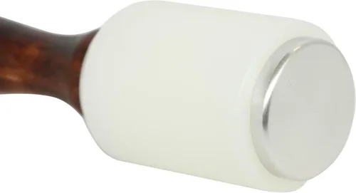Miniatura 4 de Martillo de tallado de cuero de 8 pulgadas, martillo de nailon con mango de madera, mazo de tallado para manualidades, estampado y costura